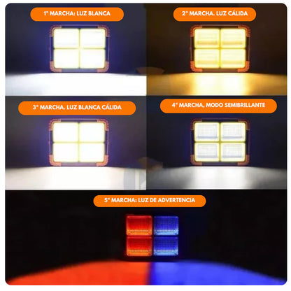 Ilumina sin Límites: Panel Solar con Reflector 120 Watts y Power Bank