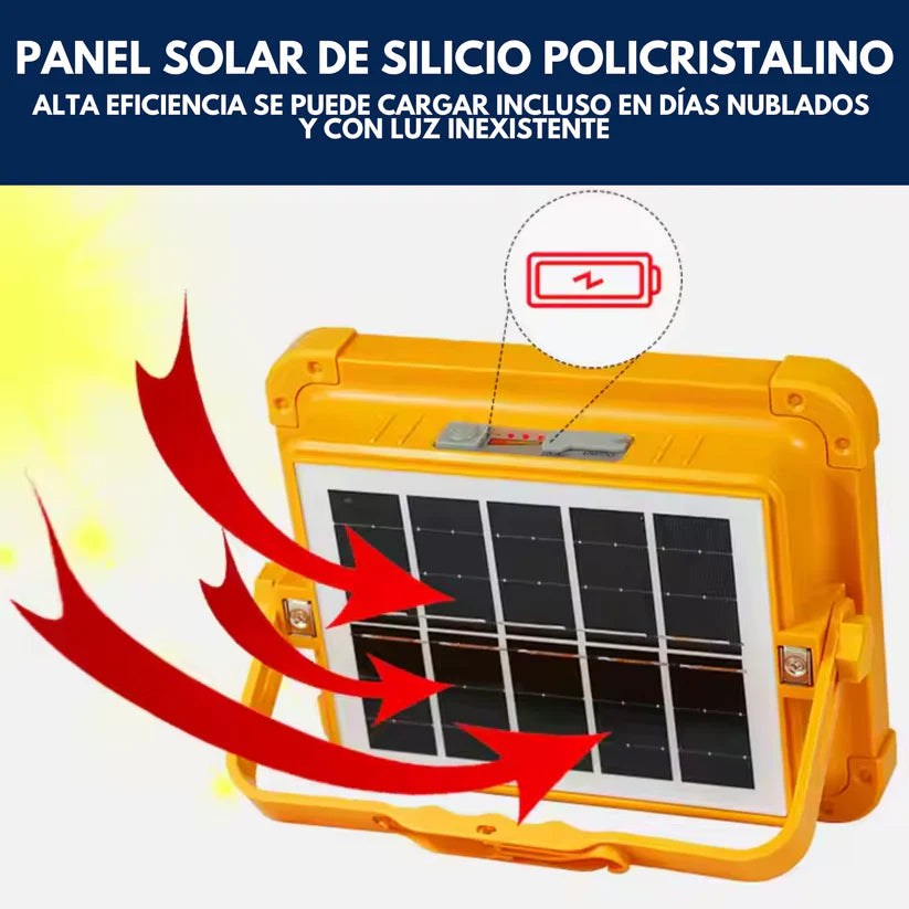 Ilumina sin Límites: Panel Solar con Reflector 120 Watts y Power Bank